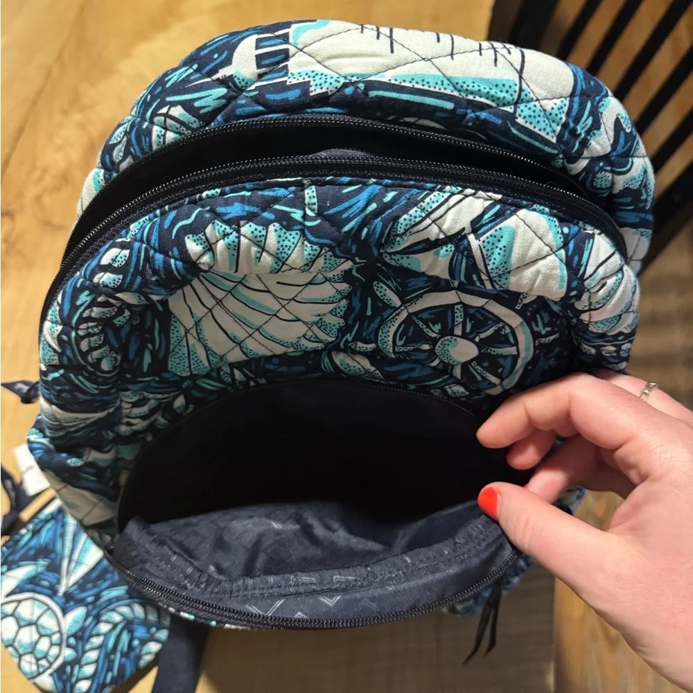 Vera Bradley Small Nautical Seashell Mini Backpack with Pouch “Shore enough” NWT - Picture 5 of 6
